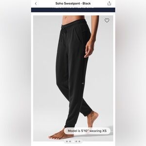 ALO Yoga Soho Sweatpants - black XS
